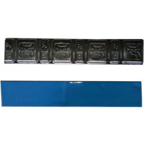 Грузик балансировочный свинцовый "тонкий" на синей ленте Ecoline , шт 60 гр (5+10 гр x 4) 100/100