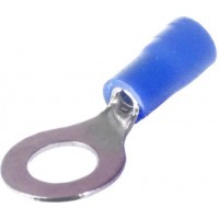 Клемма обжимная изолированная кольцевая Eurotec M6 синяя, шт 100/100