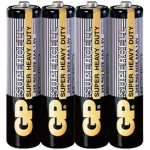 Батарейка AAA 1,5V солевая GP Supercell 24S, шт 4/40