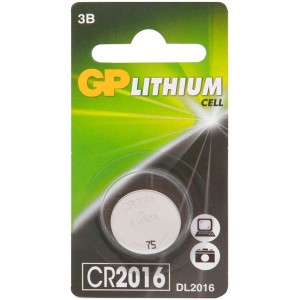 Батарейка CR2016 3,0V литиевая GP, шт 1/1