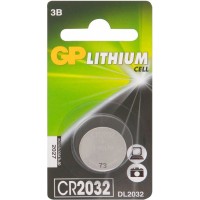 Батарейка CR2032 3,0V литиевая GP, шт 1/1