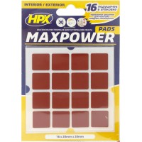 Высечка из ленты HPX Maxpower квадратная Outdoor 2х2 мм черная, уп 16 шт в блистере 1/40