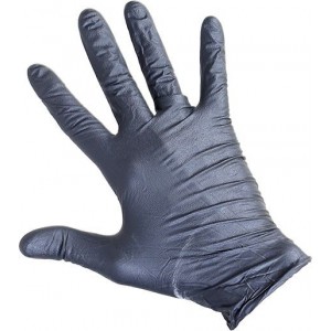 Перчатки нитриловые RoxelPro ROXONE черные XL, уп 100 шт 1/10