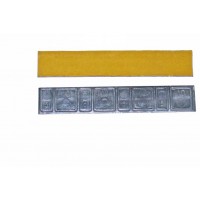 Грузик балансировочный свинцовый "тонкий" на желтой ленте Clipper, шт 60 гр (5+10 гр x 4) 50/50
