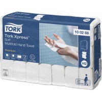 Полотенца листовые Multifold Tork Premium H2 2сл. 110л. 21х34см белый (уп. 21шт.)