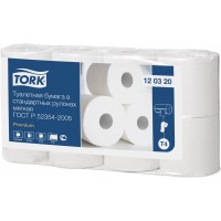 Бумага туалетная в стандартных рулонах мягкая Tork Premium Т4 23 м x 9,5 см 2-х сл 184 л белый, шт 8/8