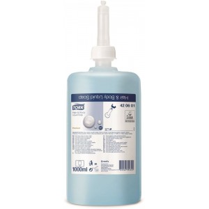 Мыло-гель жидкое для тела и волос Tork Premium S1, картридж 1 л 1/6