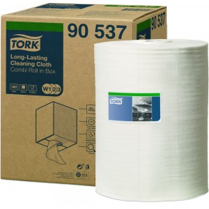 Материал для интенсивной очистки нетканый Combi TORK Premium W1/W2 300л. 32х38см белый