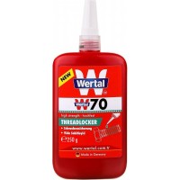 Фиксатор резьбы анаэробный высокой прочности Wertal W70, бутылка 250 мл 1/6