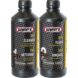 Набор для очистки сажевого фильтра Wynns DPF Cleaner + DPF Flush, комплект 2х1 л 1/6